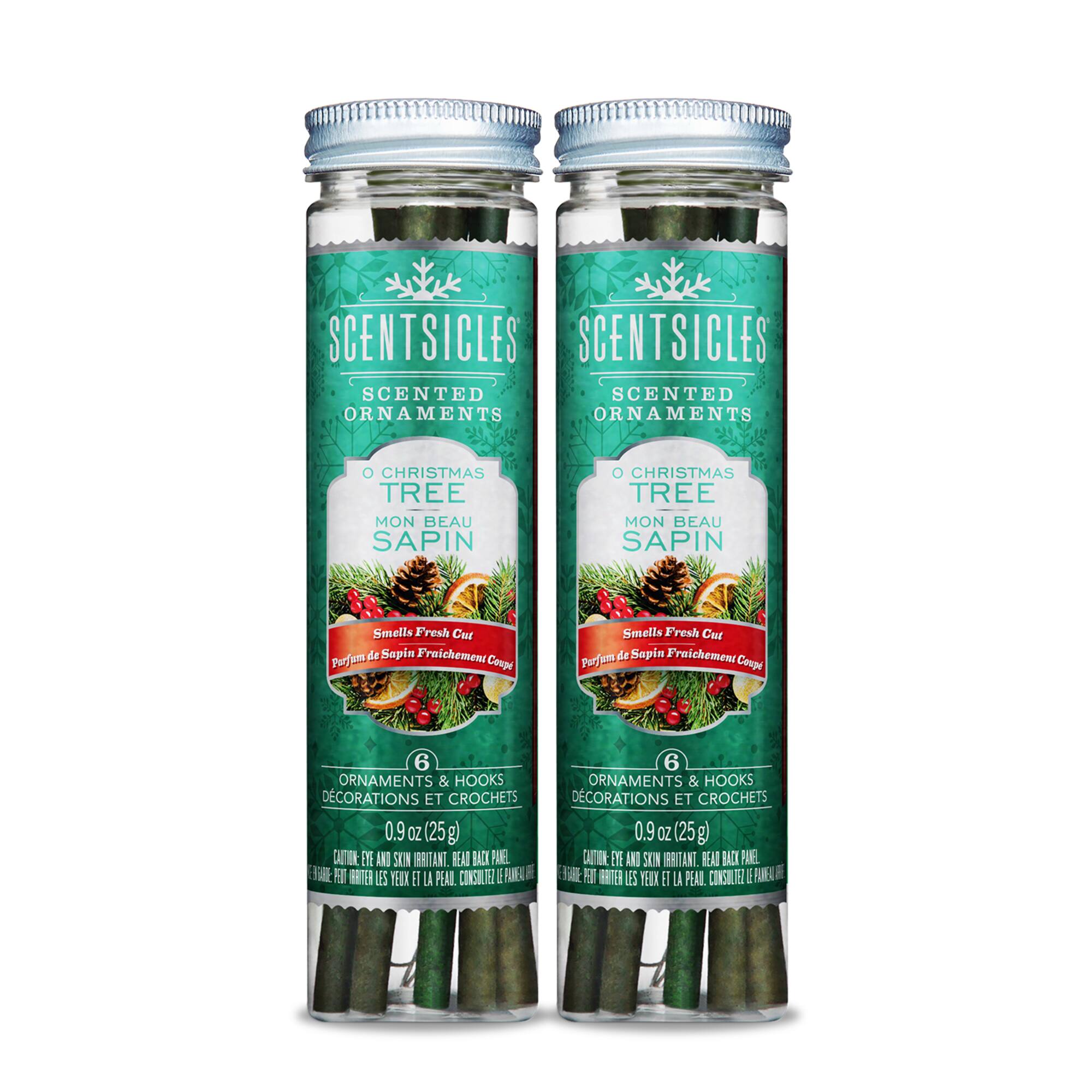 Scentsicles O Christmas Tree Scented Paper Stick Ornaments, 12ct.